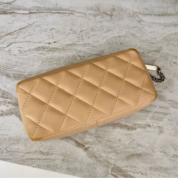 CHANEL CC Cambon line leather pouch Beige/orange - Picture 9 of 15